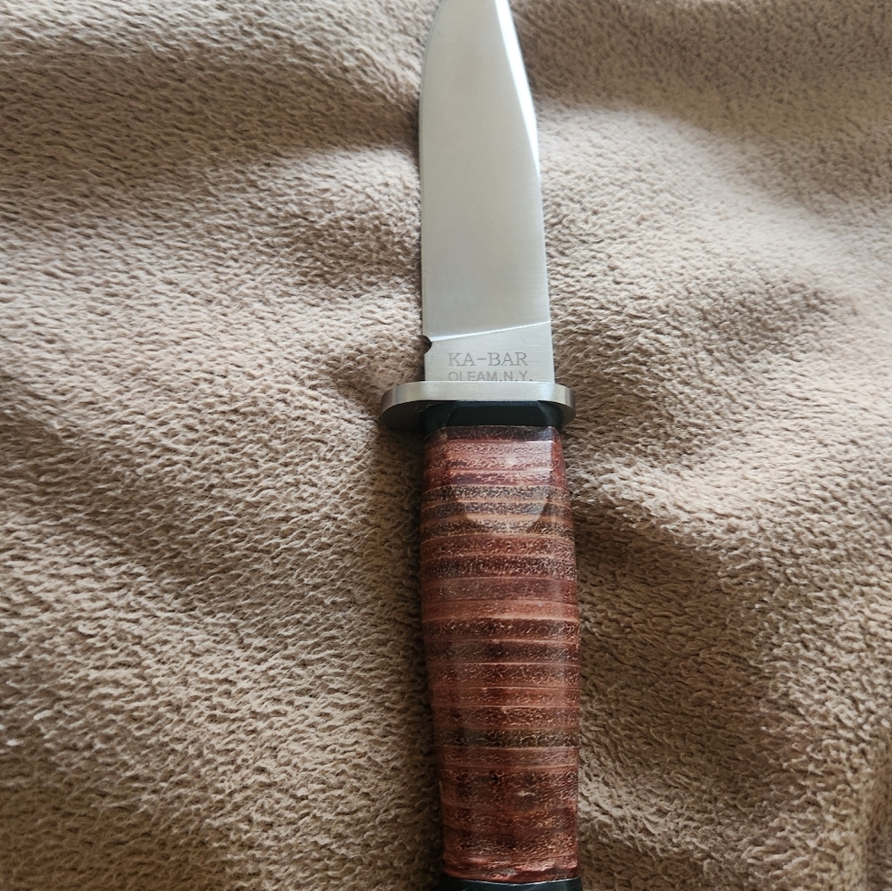 KA-BAR Vintage MK1 with sheath weighted handle knife